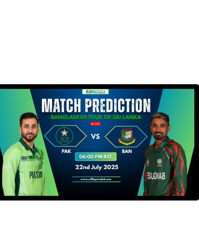 BAN vs PAK 2nd T20I: When & Where to Watch Live in India, Bangladesh & Pakistan (July 21, 2025).